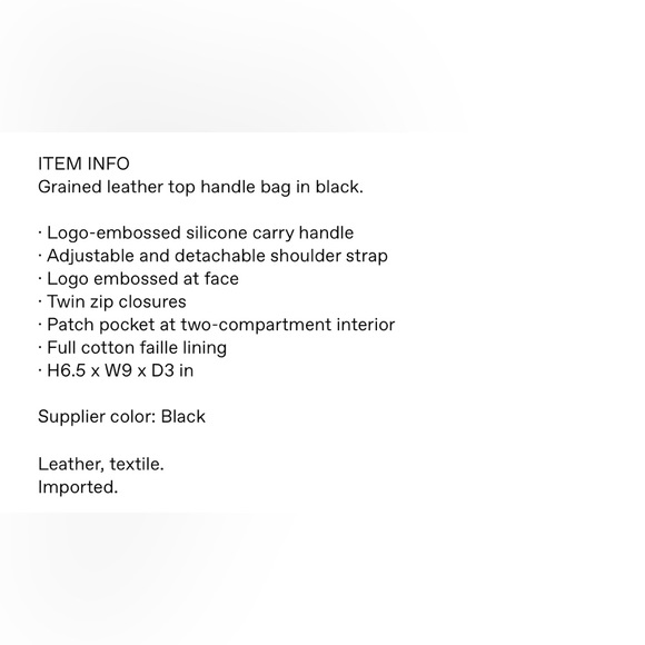 MARC JACOBS
Black 'The Textured Box' Bag - Picture 9 of 9